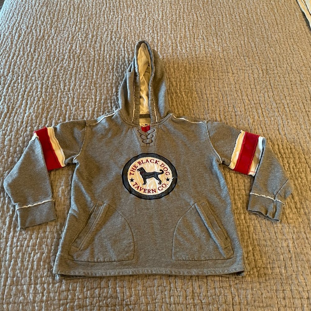 The Black Dog Retro football hoodie, Boys, size small (8)